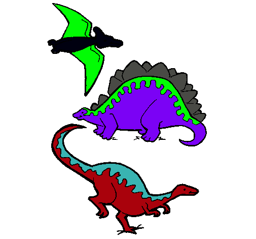 Tres clases de dinosaurios