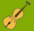 Dibujo Violín pintado por violona
