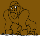 Dibujo Gorila pintado por louis