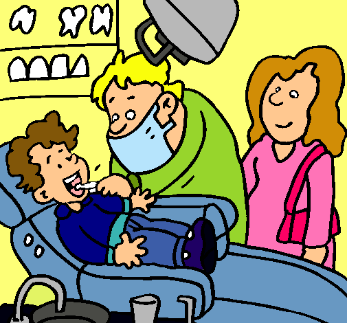 Niño en el dentista