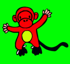 Dibujo Mono pintado por BELEN