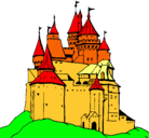 Dibujo Castillo medieval pintado por QUIQUE