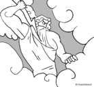 Dibujo Dios Zeus pintado por andrea
