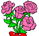 Dibujo Ramo de rosas pintado por PIOLIN