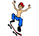 Dibujo Skater pintado por 571571
