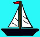 Dibujo Barco velero pintado por enolabarbara