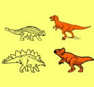 Dibujo Dinosaurios de tierra pintado por valentino