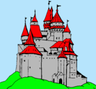 Dibujo Castillo medieval pintado por brian