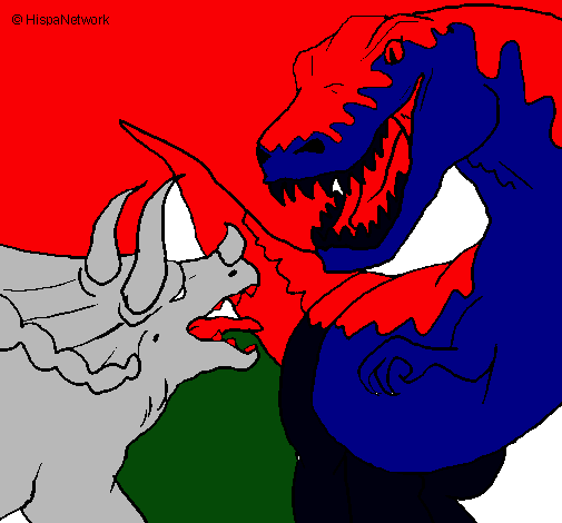 Lucha de dinosaurios