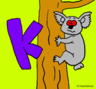 Dibujo Koala pintado por cris
