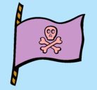 Dibujo Bandera pirata pintado por rlpjosefina
