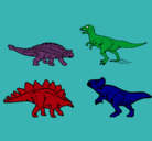 Dibujo Dinosaurios de tierra pintado por dilan