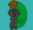 Dibujo Padre oso pintado por mili