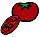 Dibujo Tomate pintado por Gyna