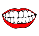 Dibujo Boca y dientes pintado por MILIVOCA