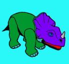 Dibujo Triceratops II pintado por Geber