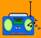 Dibujo Radio cassette 2 pintado por alandejesusleonides