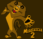 Dibujo Madagascar 2 Alex 2 pintado por tamara