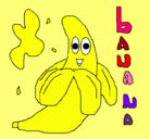 Dibujo Banana pintado por nallely