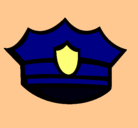Dibujo Gorra de policía pintado por luis
