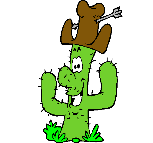 Cactus con sombrero