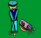 Dibujo Jugador de golf II pintado por aiverson