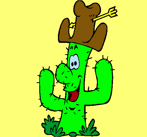 Cactus con sombrero