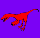 Dibujo Velociraptor II pintado por mst