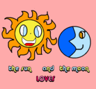 Dibujo Sol y luna pintado por mariaynatalia