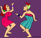 Dibujo Mujeres bailando pintado por gabriel