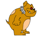 Dibujo Bulldog inglés pintado por guiille