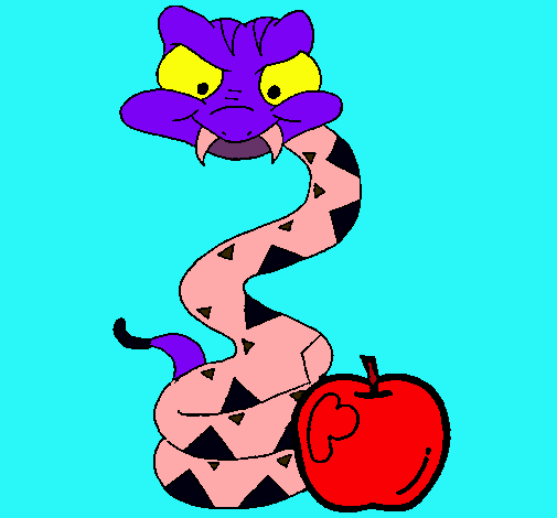 Serpiente y manzana