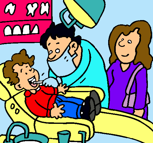 Niño en el dentista