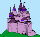 Dibujo Castillo medieval pintado por ailen...
