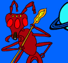Dibujo Hormiga alienigena pintado por moxer