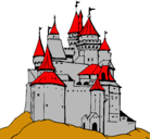 Dibujo Castillo medieval pintado por ivan