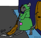 Dibujo La ratita presumida 1 pintado por anita
