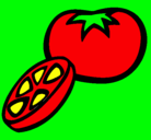 Dibujo Tomate pintado por carlos