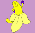 Dibujo Banana pintado por Misel