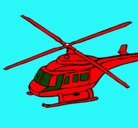 Dibujo Helicóptero  pintado por MARY1