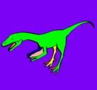 Dibujo Velociraptor II pintado por Ismael