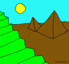 Dibujo Pirámides pintado por mili