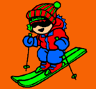 Dibujo Niño esquiando pintado por @ndre@*
