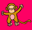 Dibujo Mono pintado por milena