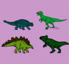 Dibujo Dinosaurios de tierra pintado por orlando
