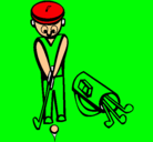 Dibujo Jugador de golf II pintado por pepitojose