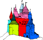 Dibujo Castillo medieval pintado por gabiel
