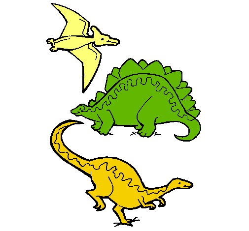 Tres clases de dinosaurios