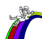 Dibujo Duende en el arco iris pintado por RICARDOANGEL