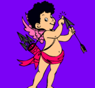 Dibujo Cupido pintado por juancruz